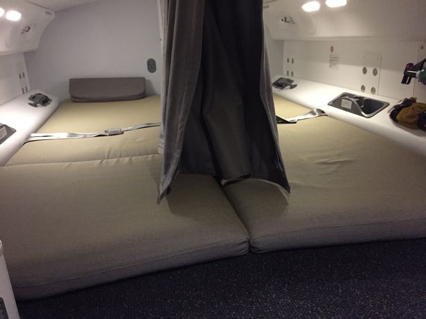 a two beds in a room