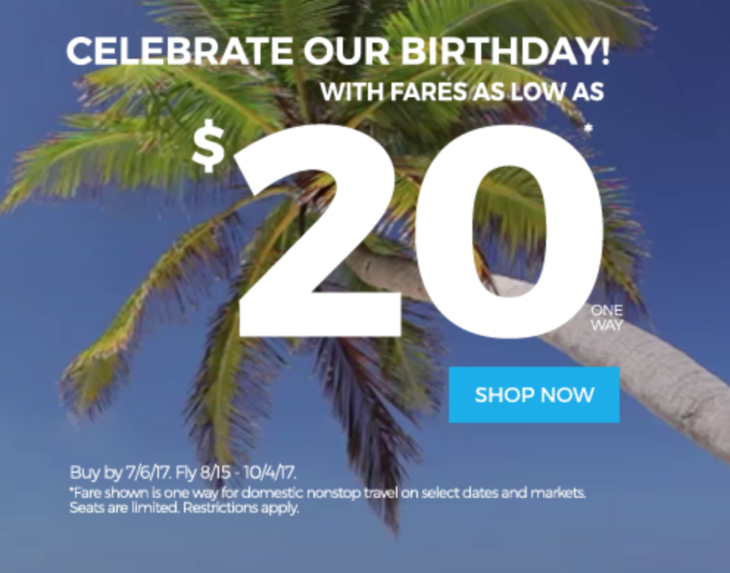 Deal Alert Fares From Only $20!