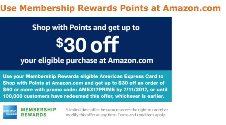 HOT! Amazon Get $30 Off $60 When Use 1 MR Point!