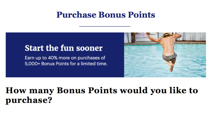 Hyatt Up To 40% Points Bonus