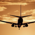 a plane flying in the sky