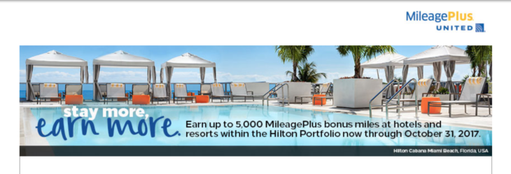 1,000 Bonus United Miles Every Hilton Night
