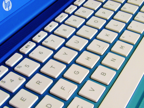 a close-up of a keyboard