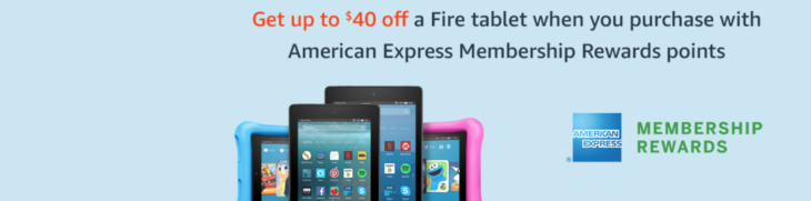 Amazon Up To $40 Off Fire Tablet When Use 1 MR Point
