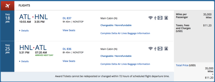 a screenshot of a flight schedule