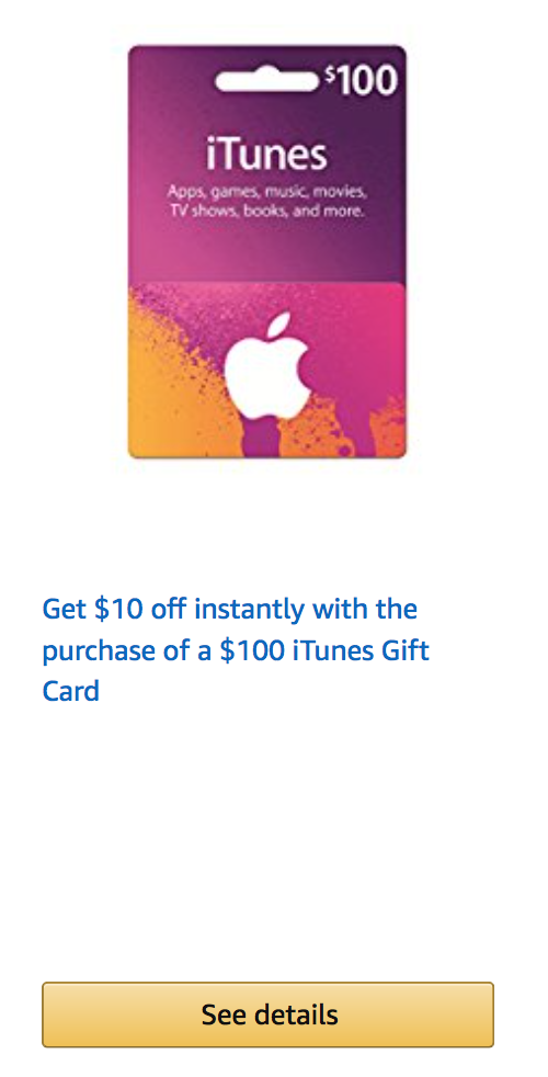 Amazon Discounted iTunes Gift Cards!