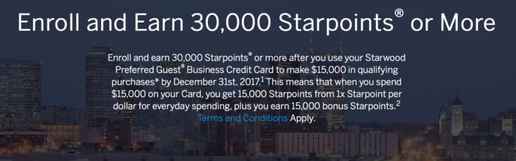 15,000 Bonus Starpoints Targeted Spend Bonus