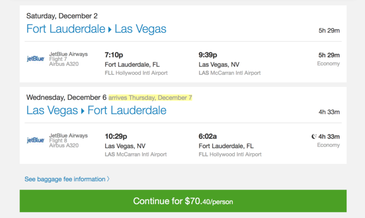 Hot Deal Flights To Vegas $35 One-Way
