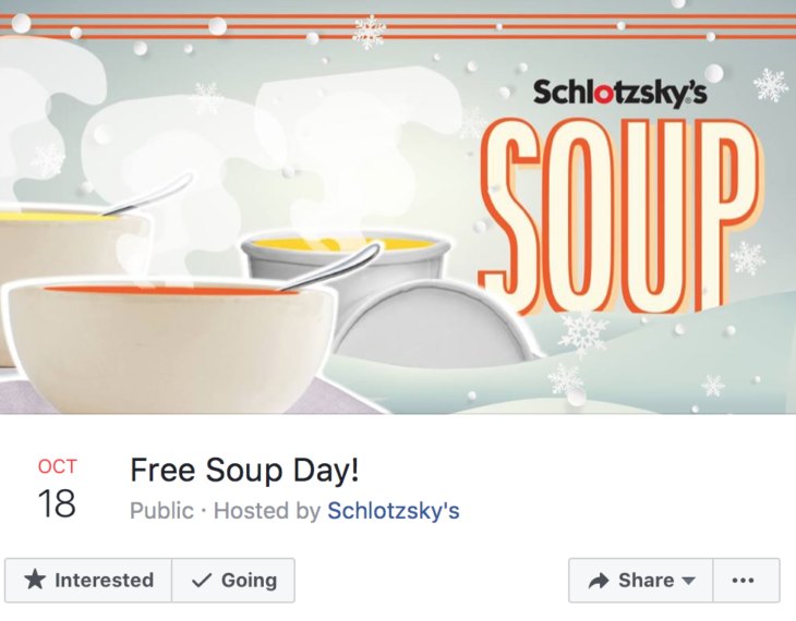 Free Soup Today!