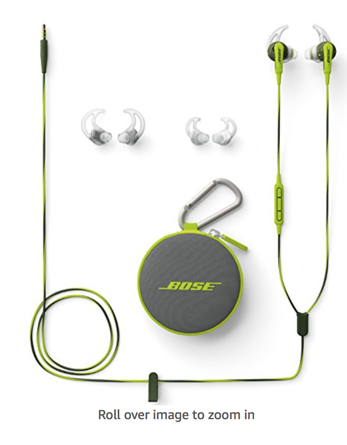 a set of earphones and a round device