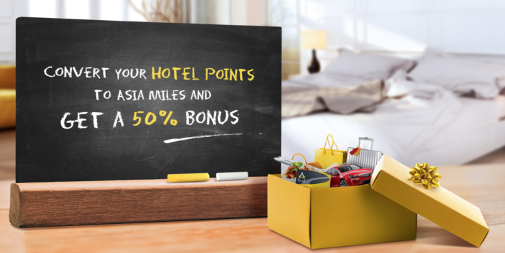 50% Bonus Transfer Hotel Points To Asia Miles