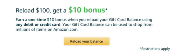 $10 Amazon Bonus 