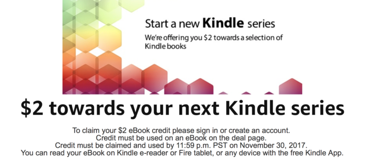 Amazon Free $2 Kindle eBooks Credit