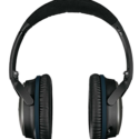 a pair of black headphones