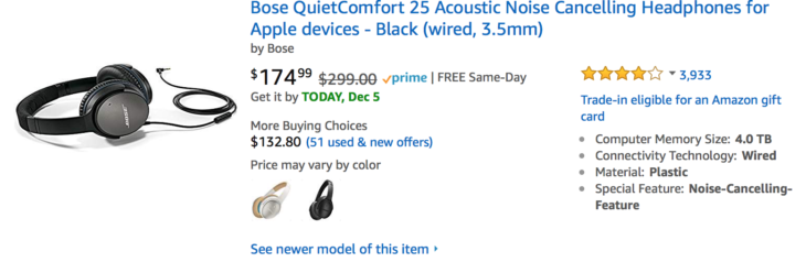 Amazon Hot Deal On Bose QuietComfort Noise Cancelling Headphones!