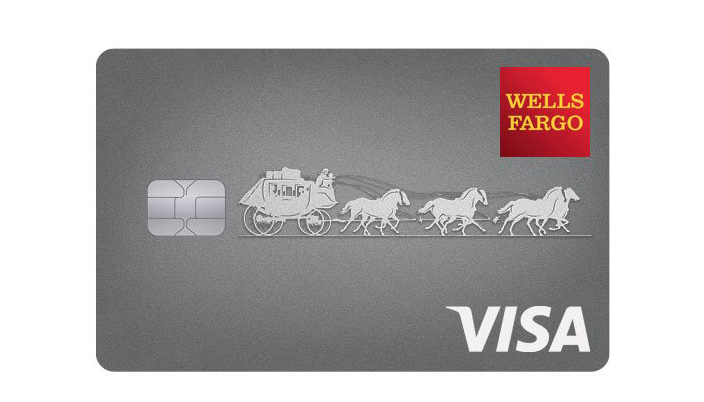 a credit card with a logo and a horse drawn carriage