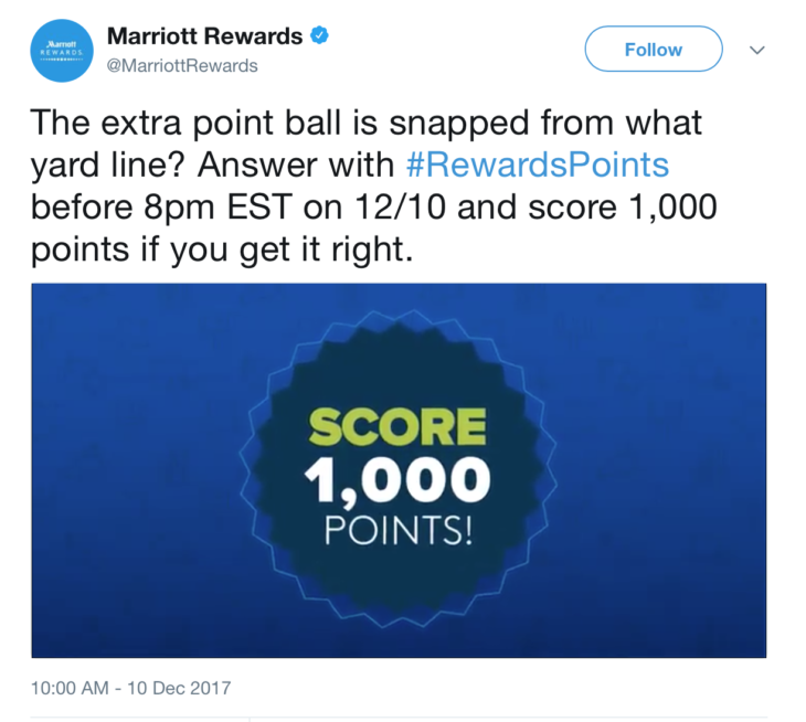 Marriott 1,000 Free Points Tonight!