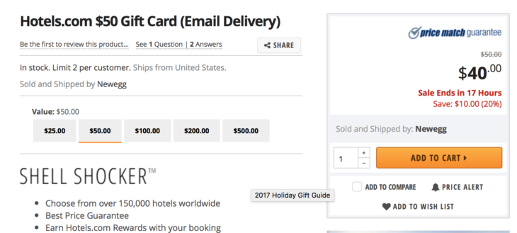 a screenshot of a gift card