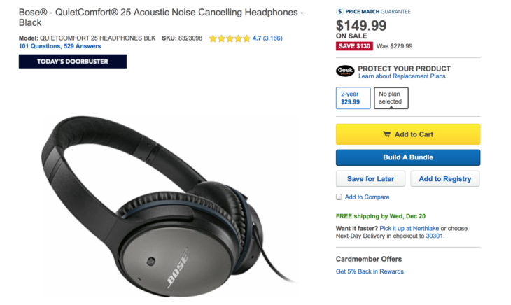 Great Deal Bose Noise Cancelling Headphones Today!