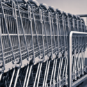 a group of shopping carts