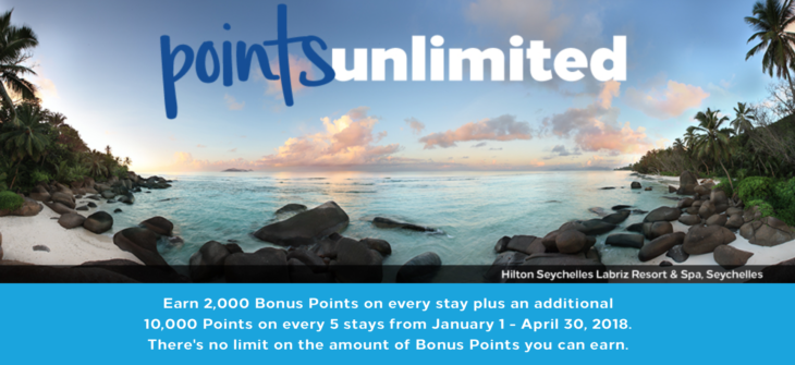 Hilton's Unlimited Points Promotion