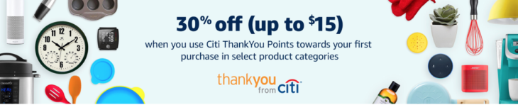 Amazon 30% Off Select Categories With 1 Citi Point