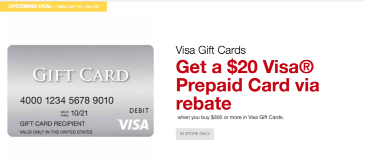 Staples New Visa Gift Card Deal