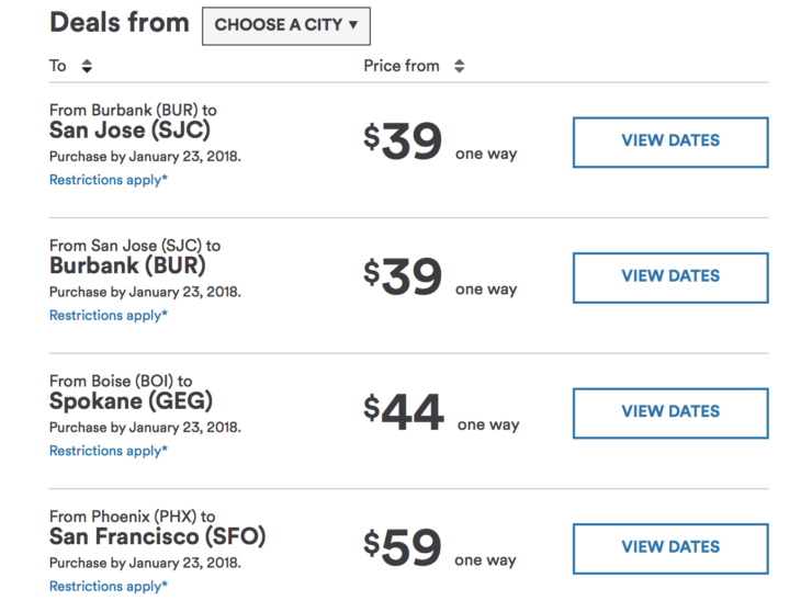 Deal Alert More Cheap Fares From $39!