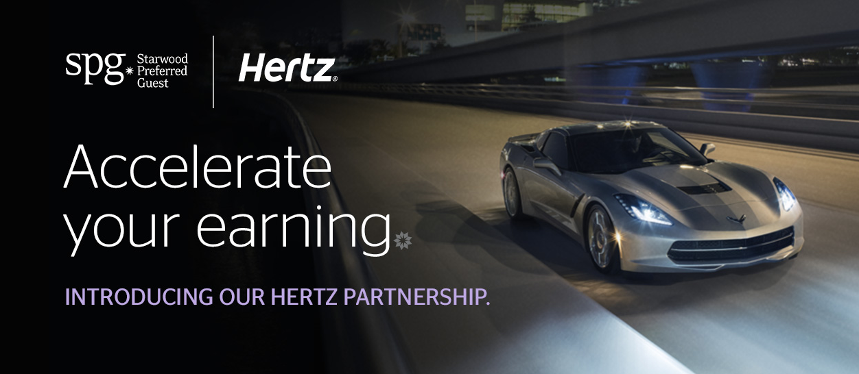 Now Earn Starpoints With Hertz Rentals Points Miles & Martinis