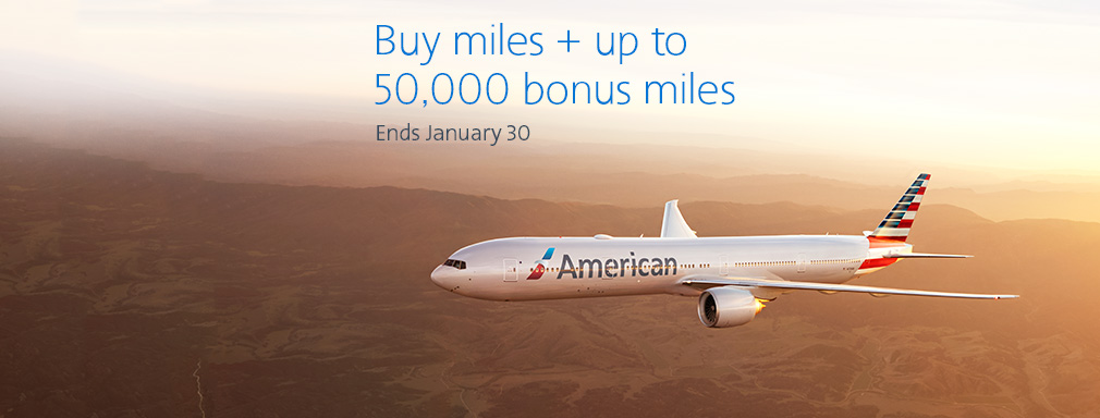 50,000 Bonus American Airlines AAdvantage Miles - Points Miles & Martinis