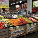 a fruit on display in a grocery store