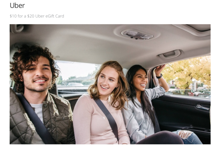 Hot Deal Uber Gift Card 50% Off!