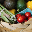 a basket full of vegetables