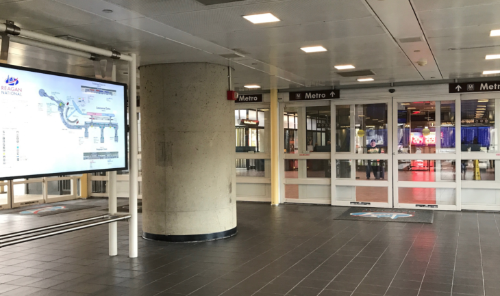 a large pillar in a building