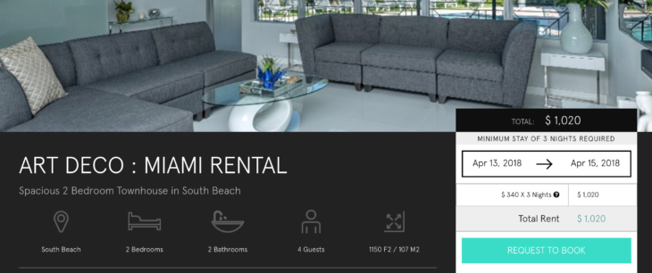 a screenshot of a rental room