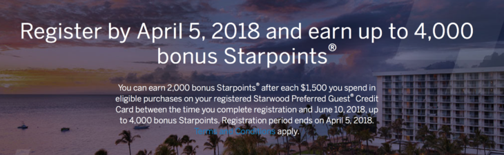 Up To 4,000 Bonus Starpoints Promo