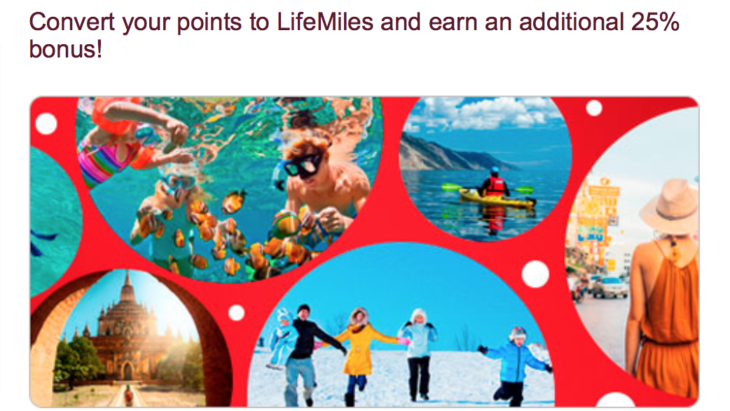 25% Transfer Bonus Hotel Points To LifeMiles 