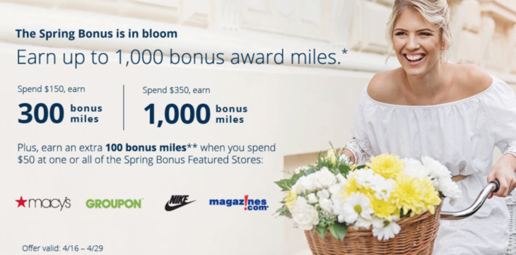 United Airlines Up To 1,000 Bonus Award Miles