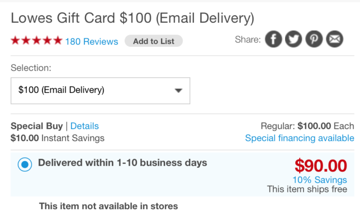 a screenshot of a gift card