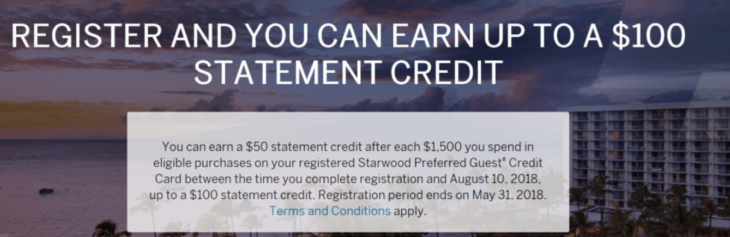 New Up To $100 SPG Amex Spend Bonus