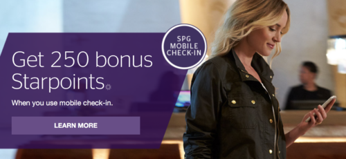 Get 250 Starpoints With Mobile Check In
