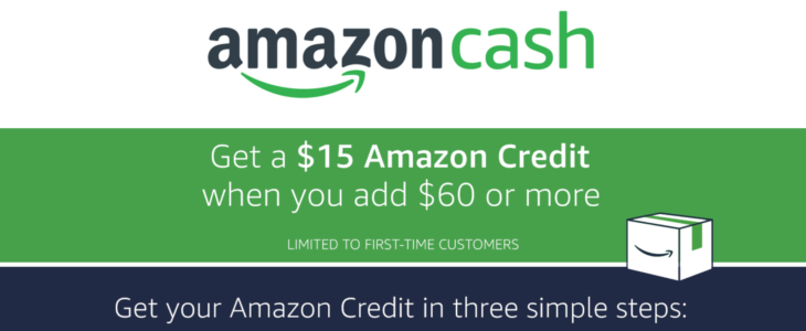 Amazon Free $15 Credit With AmazonCash