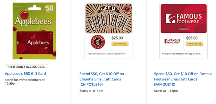 Deal Alert Amazon Gift Cards On Sale!