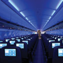 rows of seats in an airplane