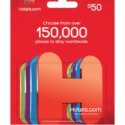 a red gift card with a red background