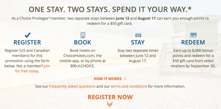 Earn $50 Gift Card Every 2 Stays