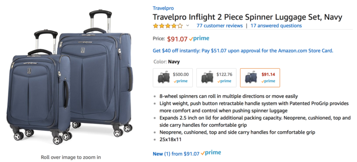 Amazon Great Deal On Luggage!