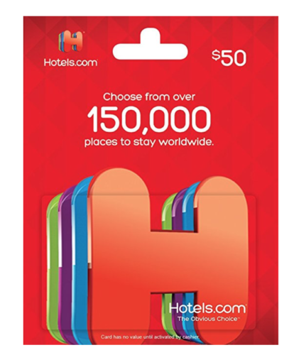 a gift card with colorful tags