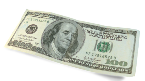 a close up of a paper money