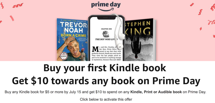 Amazon Get Bonus $10 Towards Any Book With $5 Kindle Purchase
